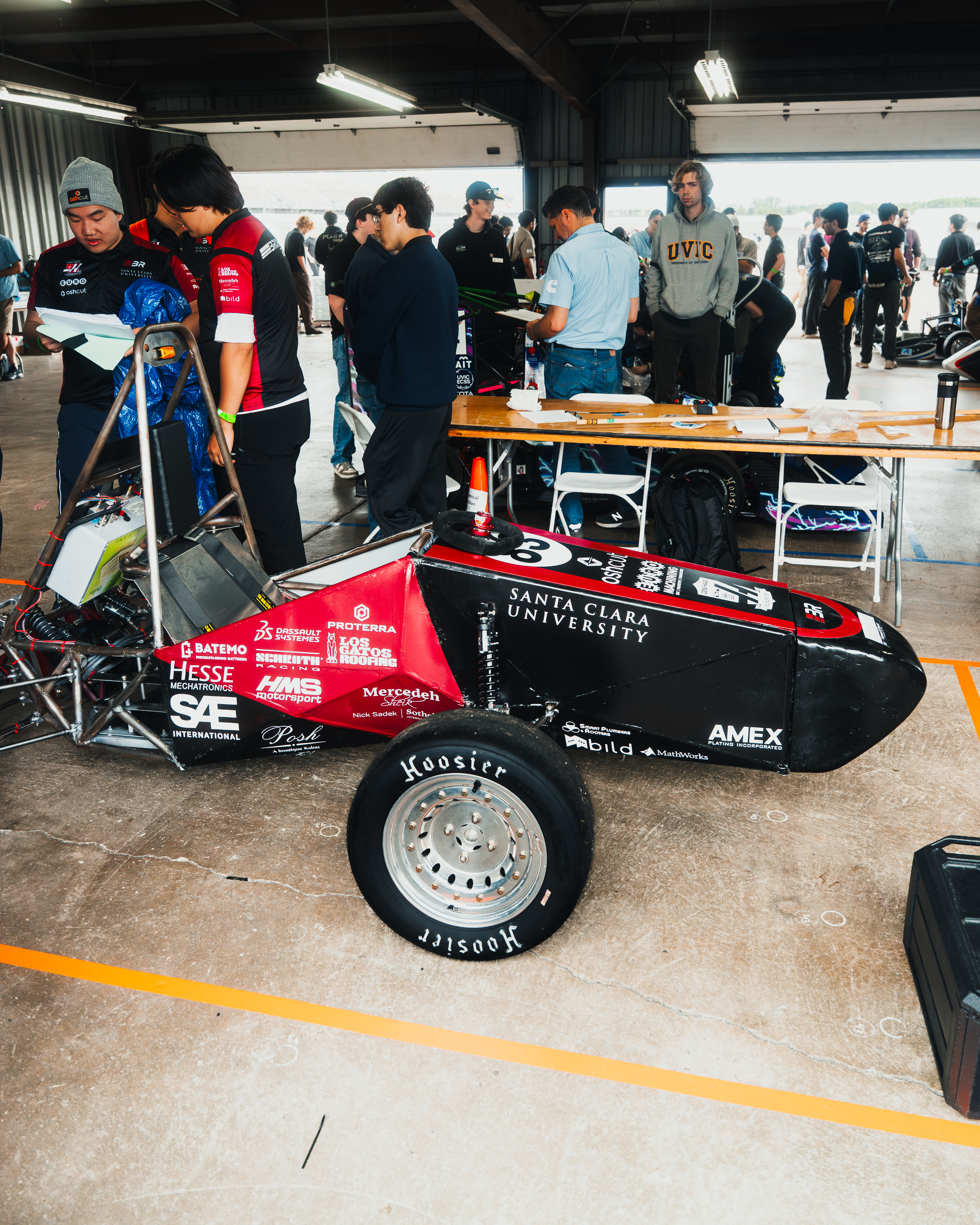 Bronco Racing students working on and presenting their Formula SAE car, photo 11